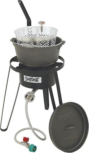 Bayou Classic B159 outdoor cooker, Black