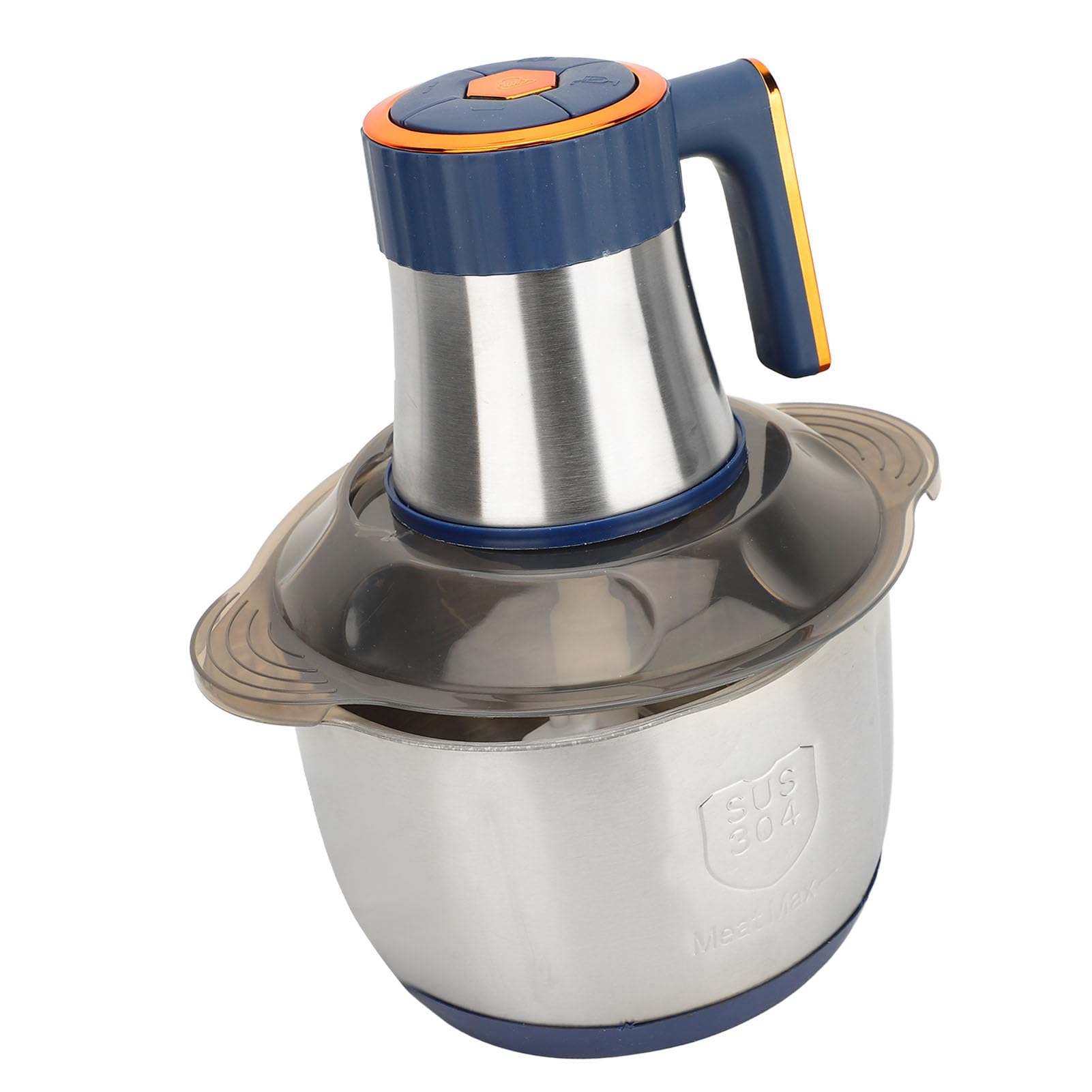 Procesador eléctrico de alimentos 500W 5L Acero inoxidable de gran capacidad multifuncional con para cocina casera (azul) 7