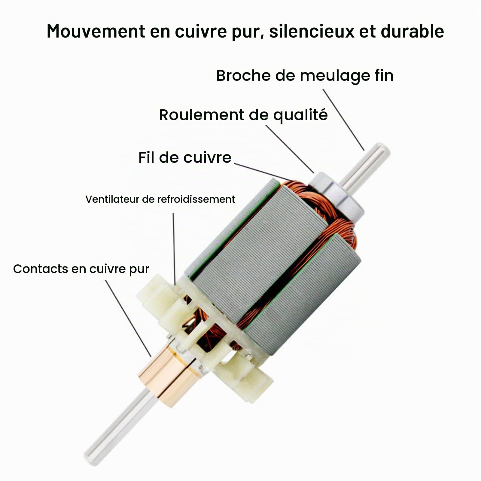 Ponceuse d'Établi Électrique - Meuleuse et Polisseuse à Bande Réglable 4500-9000r/min - Affûteuse de Bords (EU)