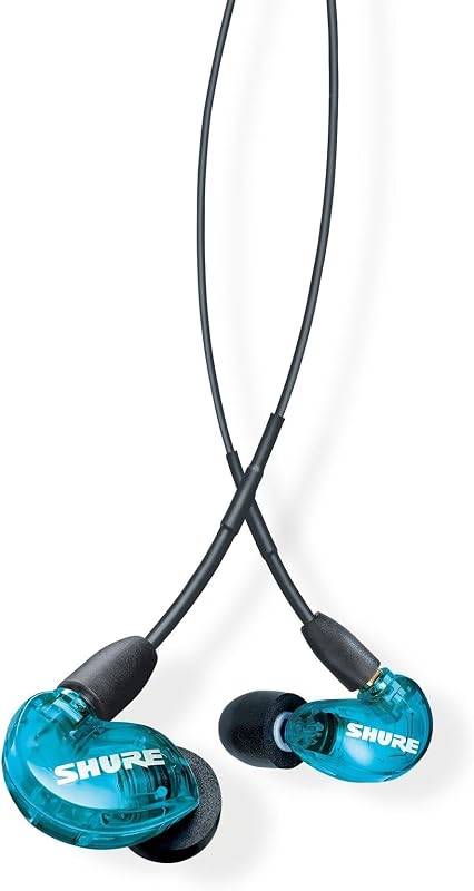 SE215SPE Sound Isolating Wired Earphones - Blue | Special-edition in-ear monitors with extended bass, single dynamic driver and a secure sound-isolating fit