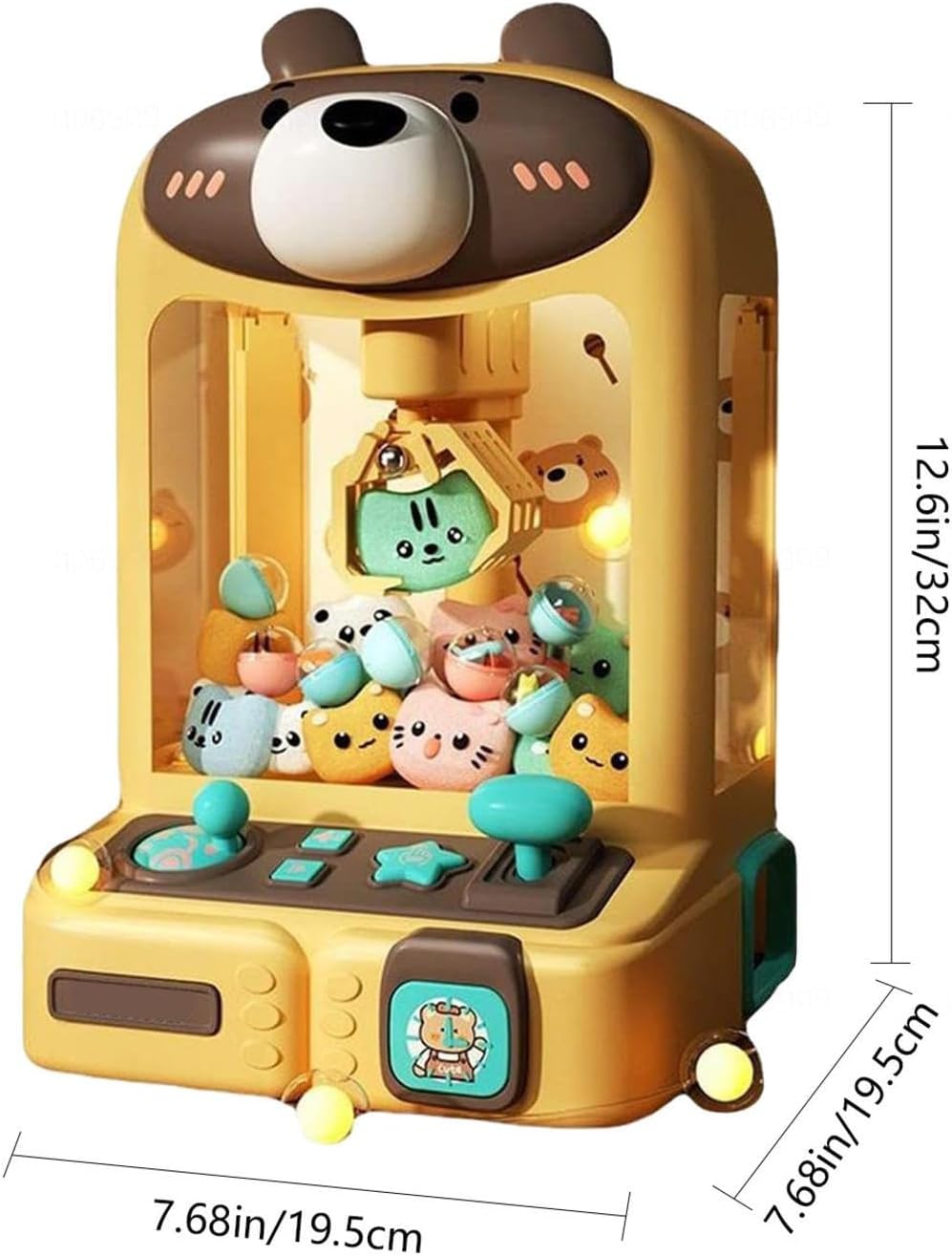 クレーンゲーム 家庭用 クレーンゲーム 家庭用 人形30体とカプセル10個を持っていく、音楽と照明付き ユーフォーキャッチャー おも