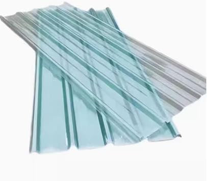 Clear Roof Sheet,1mm Thick Corrugated Roofing Sheets,Building Roofing Material,Fiberglass Daylighting Panels,Replacement Shed Panel,Sunroom Daylighting Plate,Easy to Cut 35x28in,1 Pcs