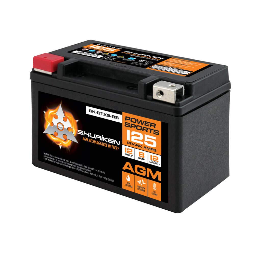 SHURIKEN 125 Crank AMPS 8AMP Hours AGM Battery