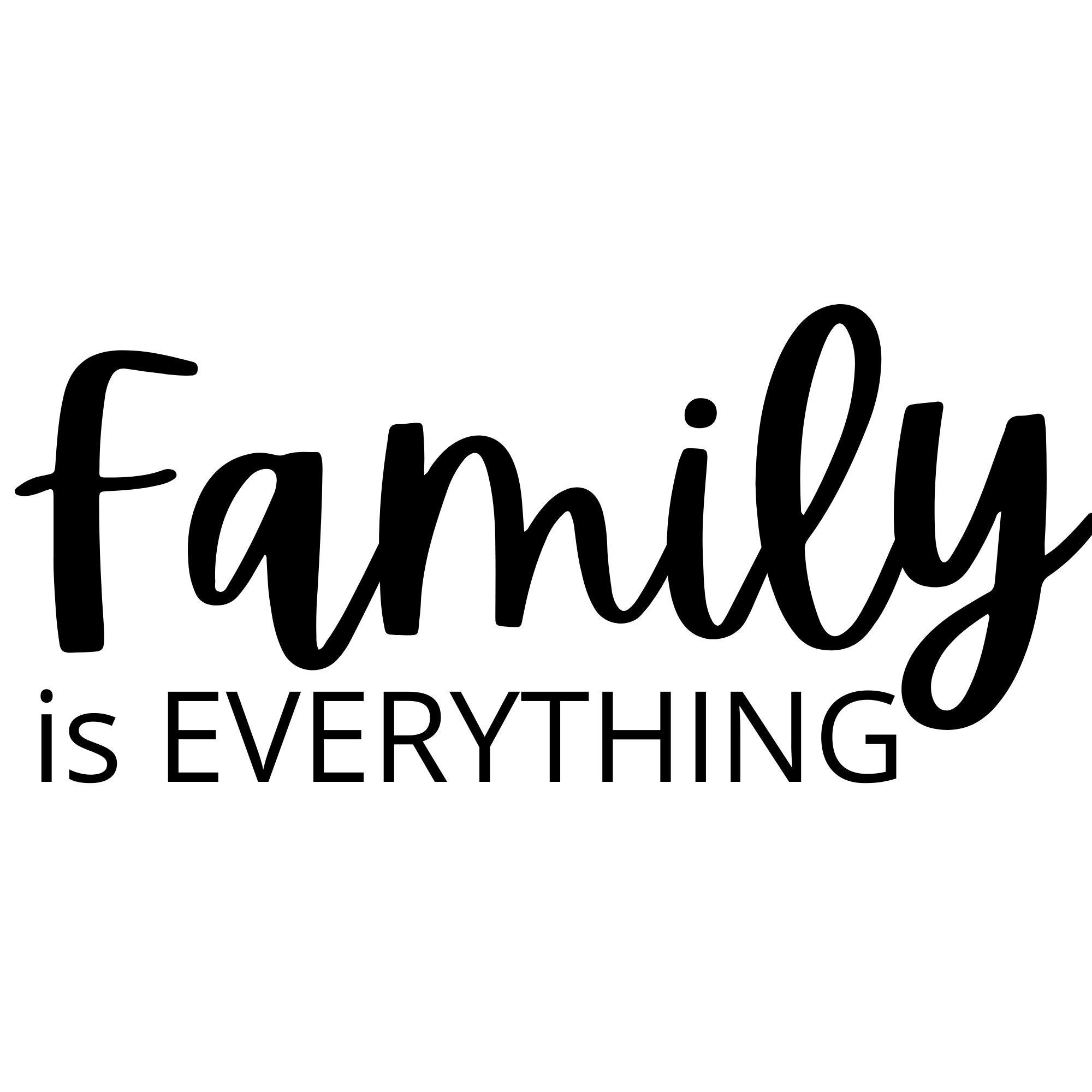 Buy Family is Everything Wall Decor by Roxy's Walls 5.5 in x 11.2 in