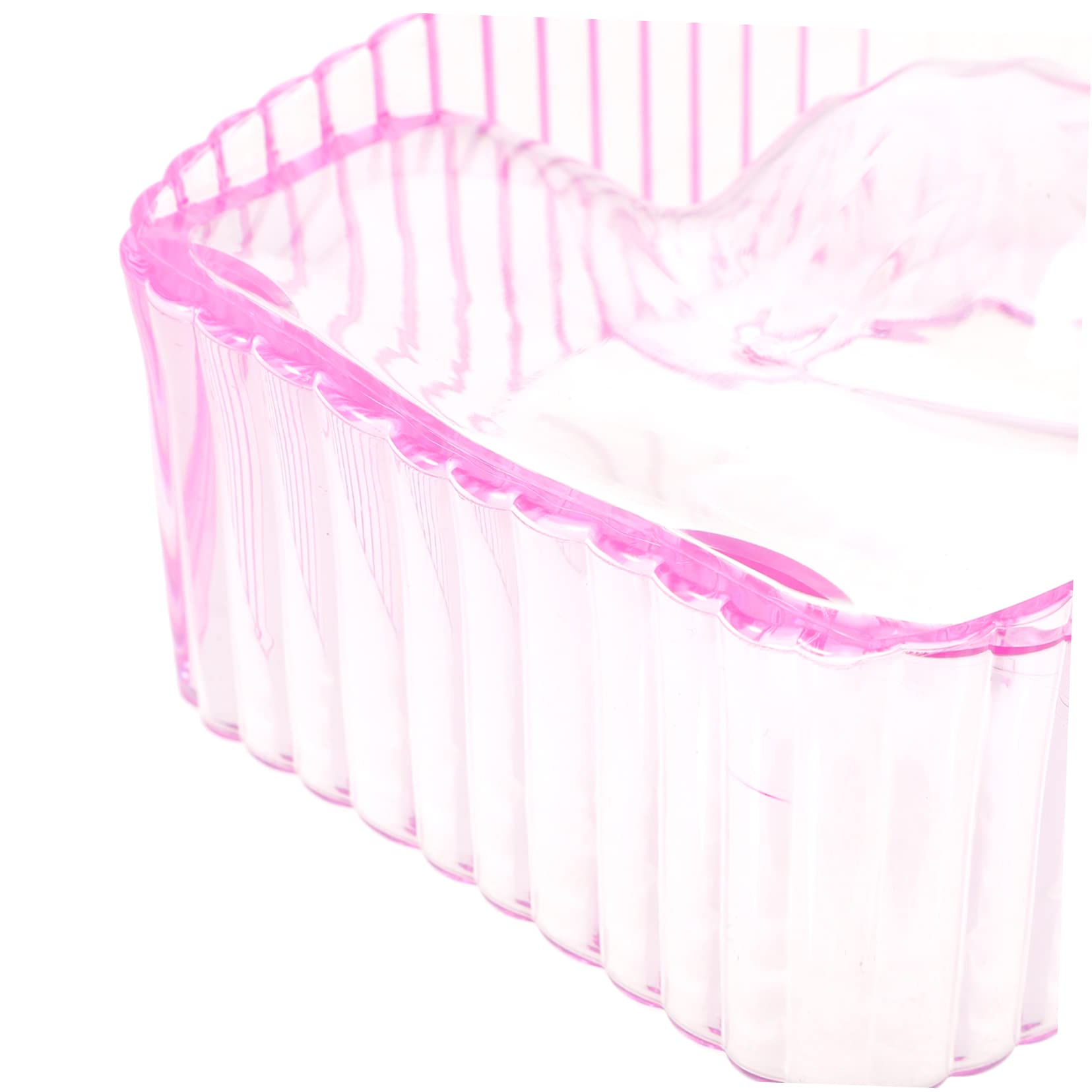 Ipetboom Hands Soaking Bowl for Manicure Spa Nail Removal Bowl Nail Art Bowl Soft Pink Acrylic