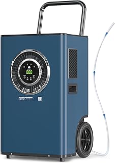 ARGENDON Commercial Dehumidifier with Pump for Basement, 110 Pints Heavy Duty Industrial Dehumidifiers on Wheels with Drain Hose for Water Damage Restoration, Large Room Space, Garage, AUTO Defrost