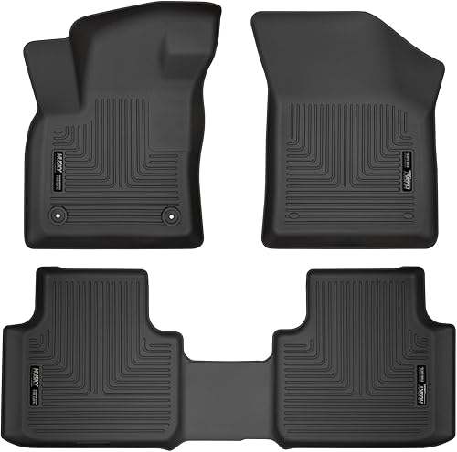 Miniatura 1 de Husky Liners Weatherbeater Alfombrillas | Compatible con Volkswagen Atlas 2018-2025, Atlas Cross Sport 2020-2025 | Delantera y 2da Fila, 3 piezas