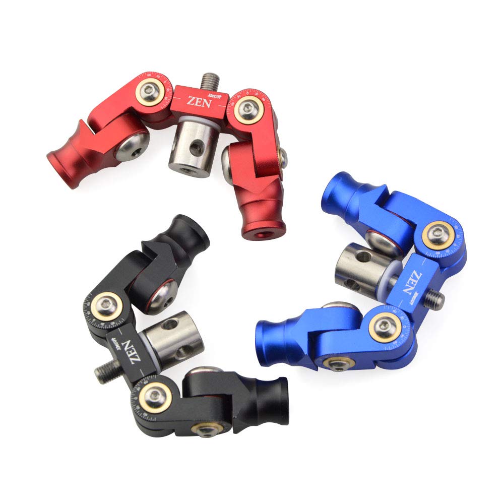 Tir à l'arc V-Bar Double Side Déconnexion Rapide Réglable pour Stabilisateurs à Arc Recourbé Composé Amortisseur de Vibration (Noir)