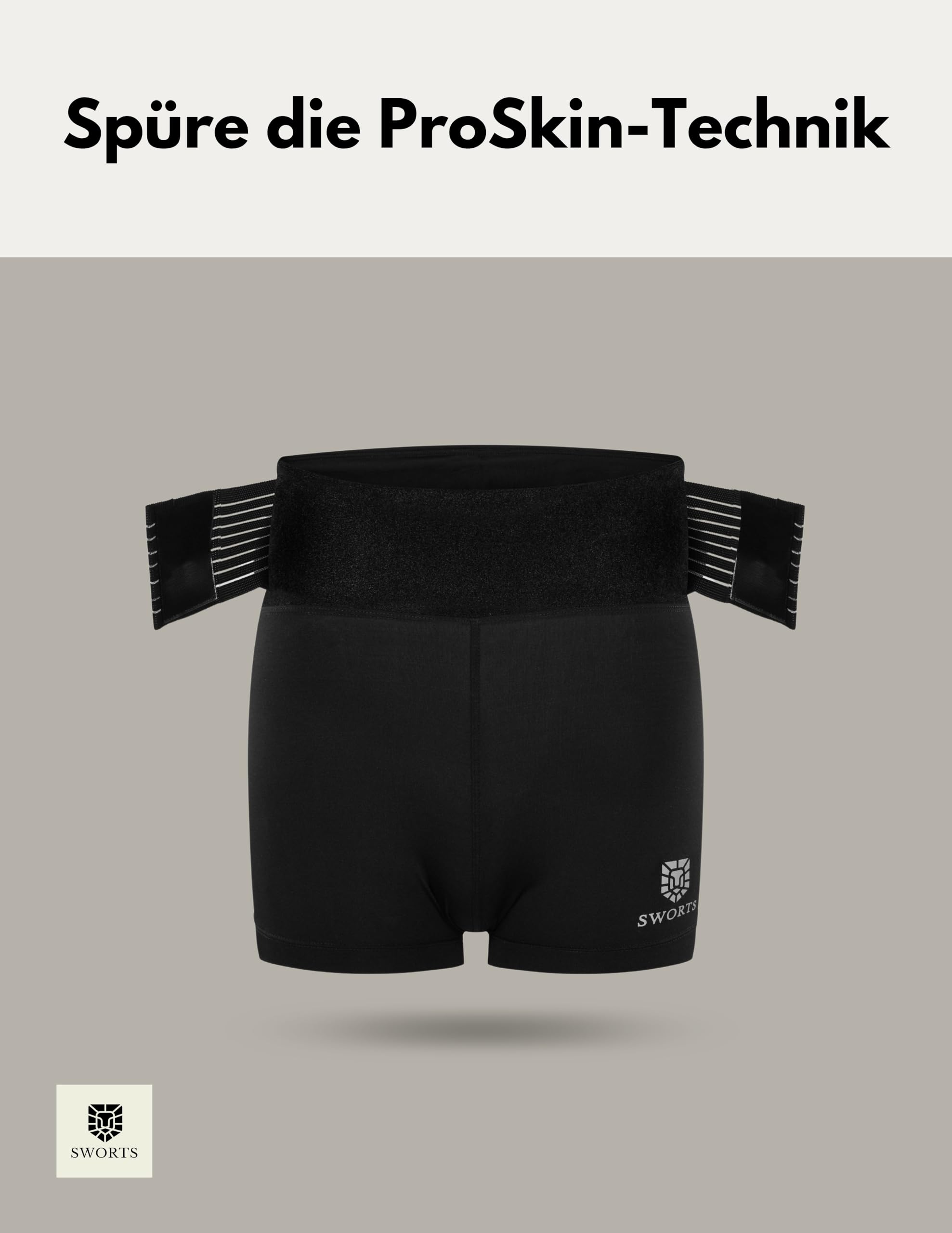 Damen CORE Panty für Rückenstütze (LWS) ProSkin Rückenbandage-Technologie (Diskreter Stützgürtel)