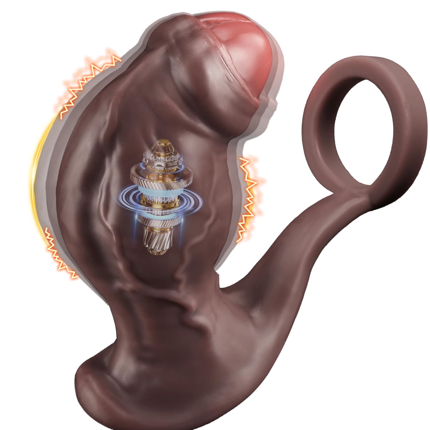 Large Anal Plug Vibrator Dildo Sex Toy for Men XXL Vibrating Anal Dildo for Anal Stretching with Silicone