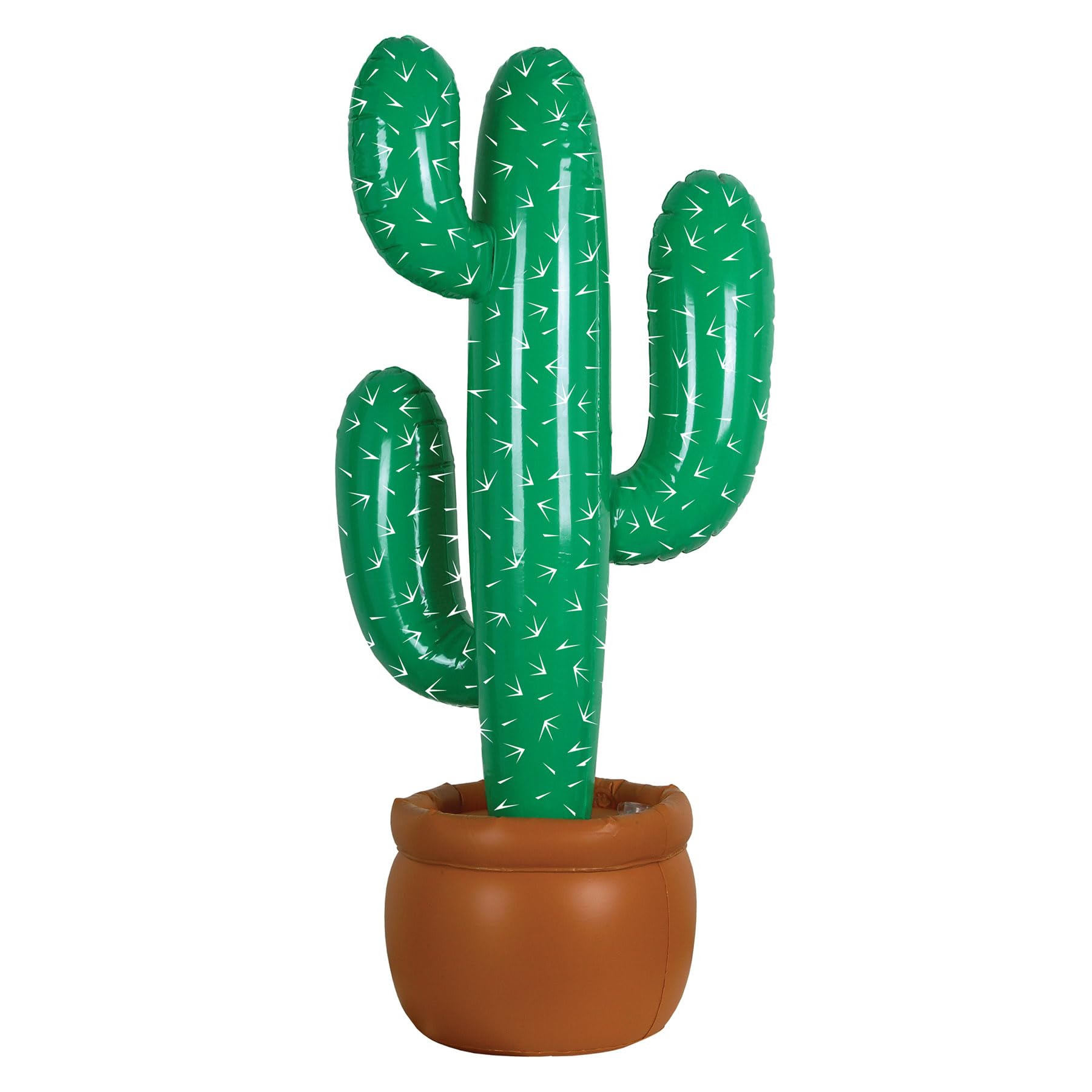 Cactus gonflable léopard 50081 de 88,9 cm pour déco de soirée à thème