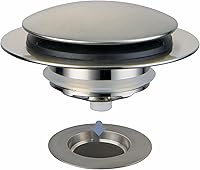 Vista 1 de Brushed Bathtub Drain Stopper,Universal Pop Up Bath Drain, Hidrop Tip Toe Tub Drain Stopper,Conversion Kit Assembly, Replaces Lift and Turn,Tip-Toe