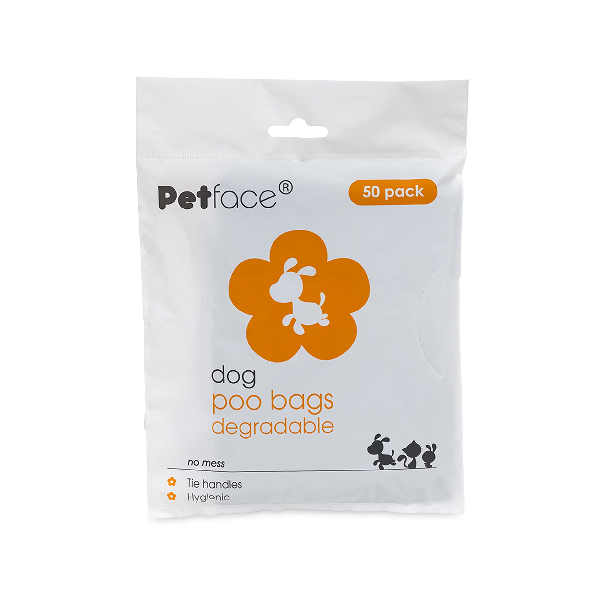 Petface No Mess Dog Poop Bags, 50-Piece