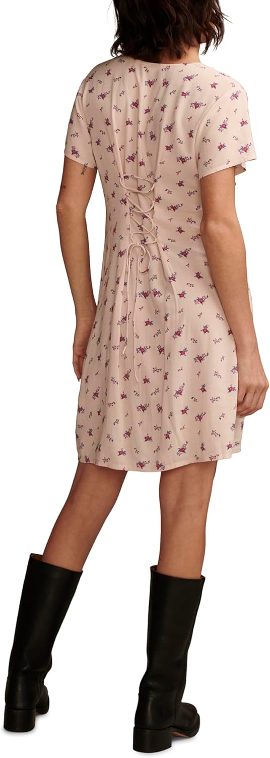 Lucky Brand Womens Lucky Brand Women's Mini Short Sleeve Slip Dress - Image 3