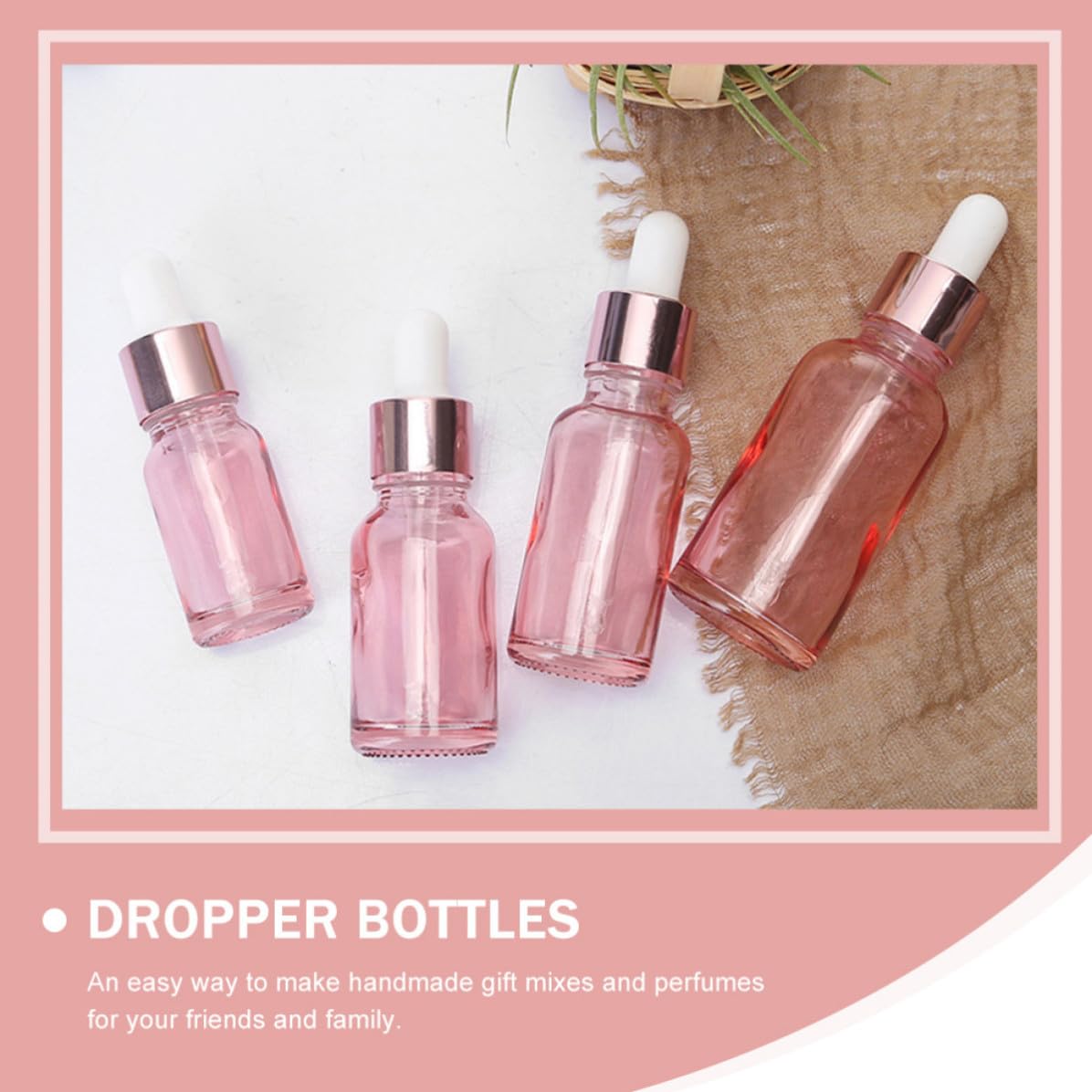 30ml Rosa in Vetro 30 Pezzi Riutilizzabili per Profumi e Miscele Fatte a Mano per Regali a Colleghi
