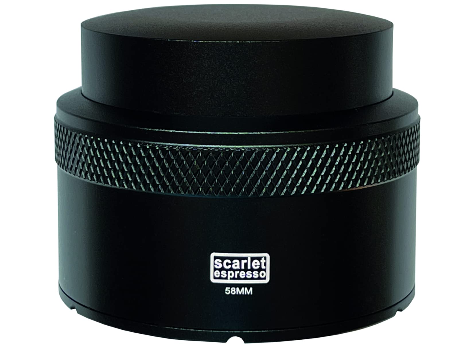 Tamper "Grande Livello" con orientamento automatico, 100% polvere di caffè dritta (nero, 51 mm)