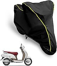 AUTOBIRSA Waterproof Scooty Cover for Suzuki Access 125 Se with Free Storage Bag and Dustproof and Rain Proof Scooty Body Cover for Suzuki Access 125 Se, Black