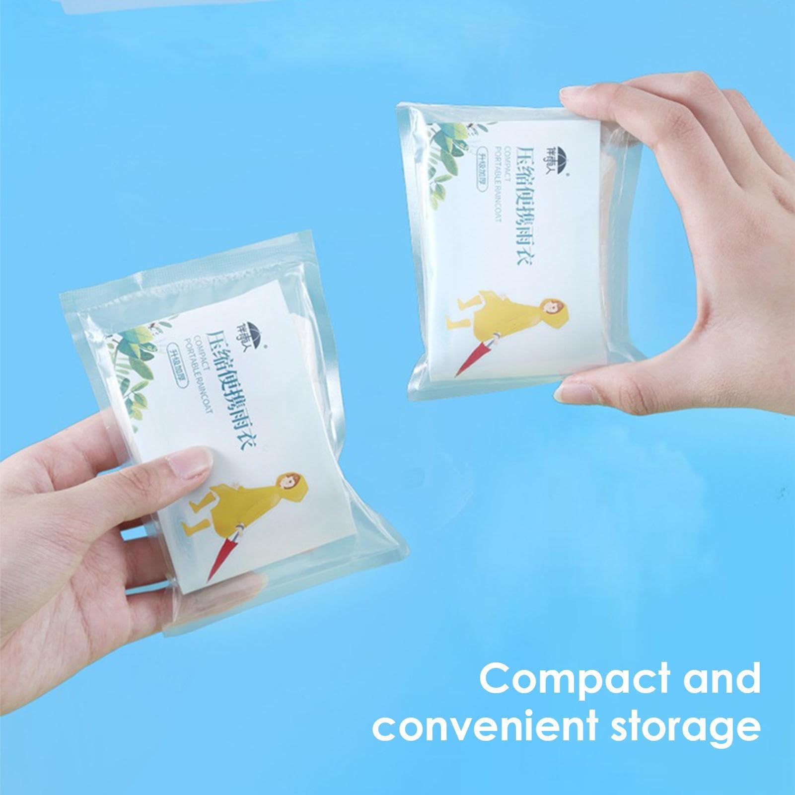 Ponchos Poncho de pluie portable et léger au format de poche | Poncho de pluie pour adultes pour le camping, la randonnée, les voyages, poncho de pluie transparent pour adultes, familles,