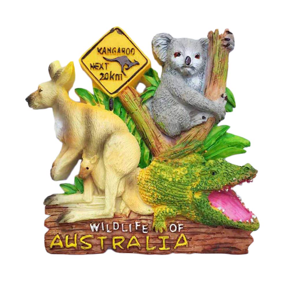 Wedarego Australia 3D Wildlife Fridge Magnet Tourist Souvenir Travel Sticker, Refrigerator Magnet,Home And Kitchen Decoration Collection From China