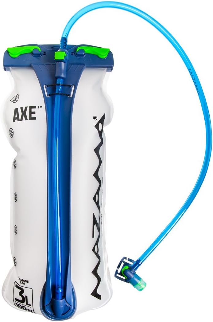 Mazama - Axe - Top Fill Universal Hydration Pack Bladder Replacement for Backpacks - Tasteless & BPA-Free - USA Made Film - 2 or 3 L