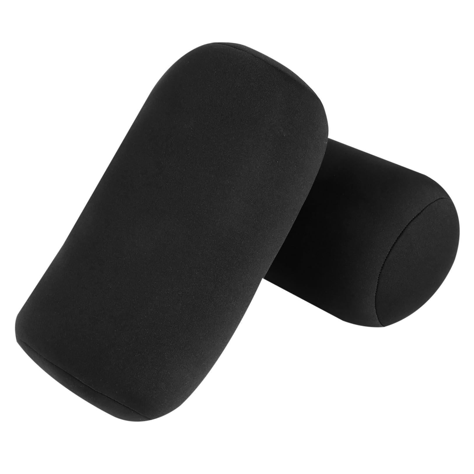 Coussin cylindrique noir Alipis en polyester spandex et écume de qualité