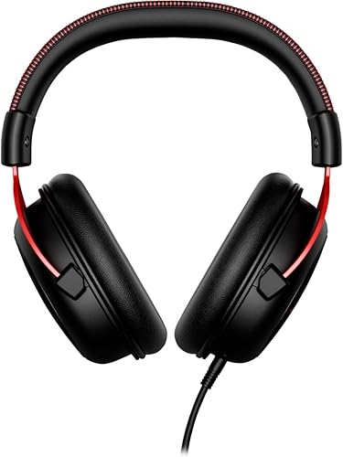 Miniatura 2 de HyperX Cloud II - Auriculares para videojuegos, sonido envolvente 7.1, almohadillas de espuma viscoelástica, marco de aluminio, con micrófono, para
