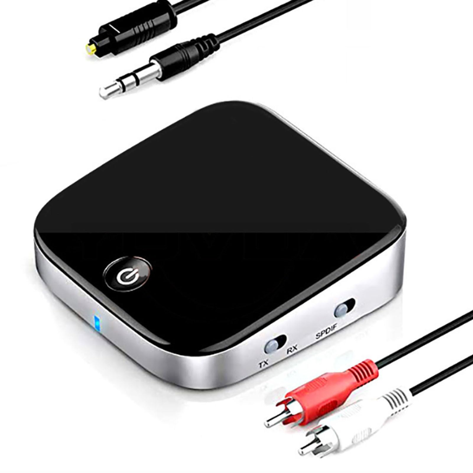 Adaptateur Bluetooth 2 en 1 pour Avion, émetteur-récepteur Bluetooth 5.0 avec 2 Supports de Casque, Entrée Optique AUX 3,5 Mm pour TV, Vol, Salle de Sport, Voiture, Stéréo