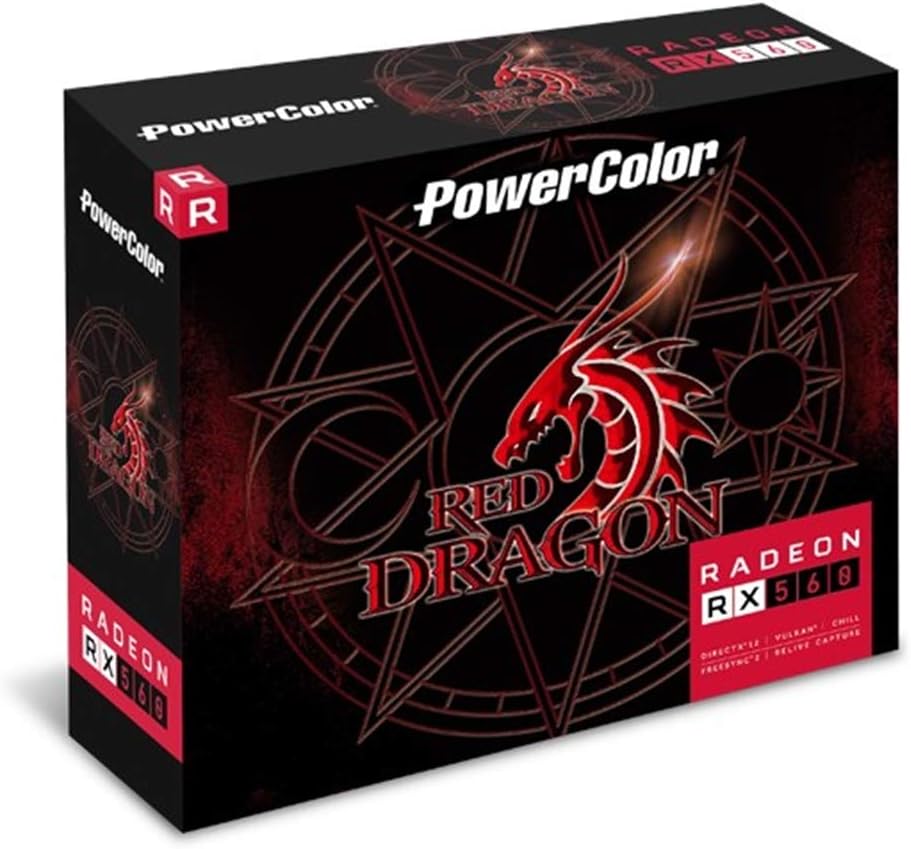 Graphics Card Powercolor Red Dragon Rx 560 4gb PowerColor AMD Red