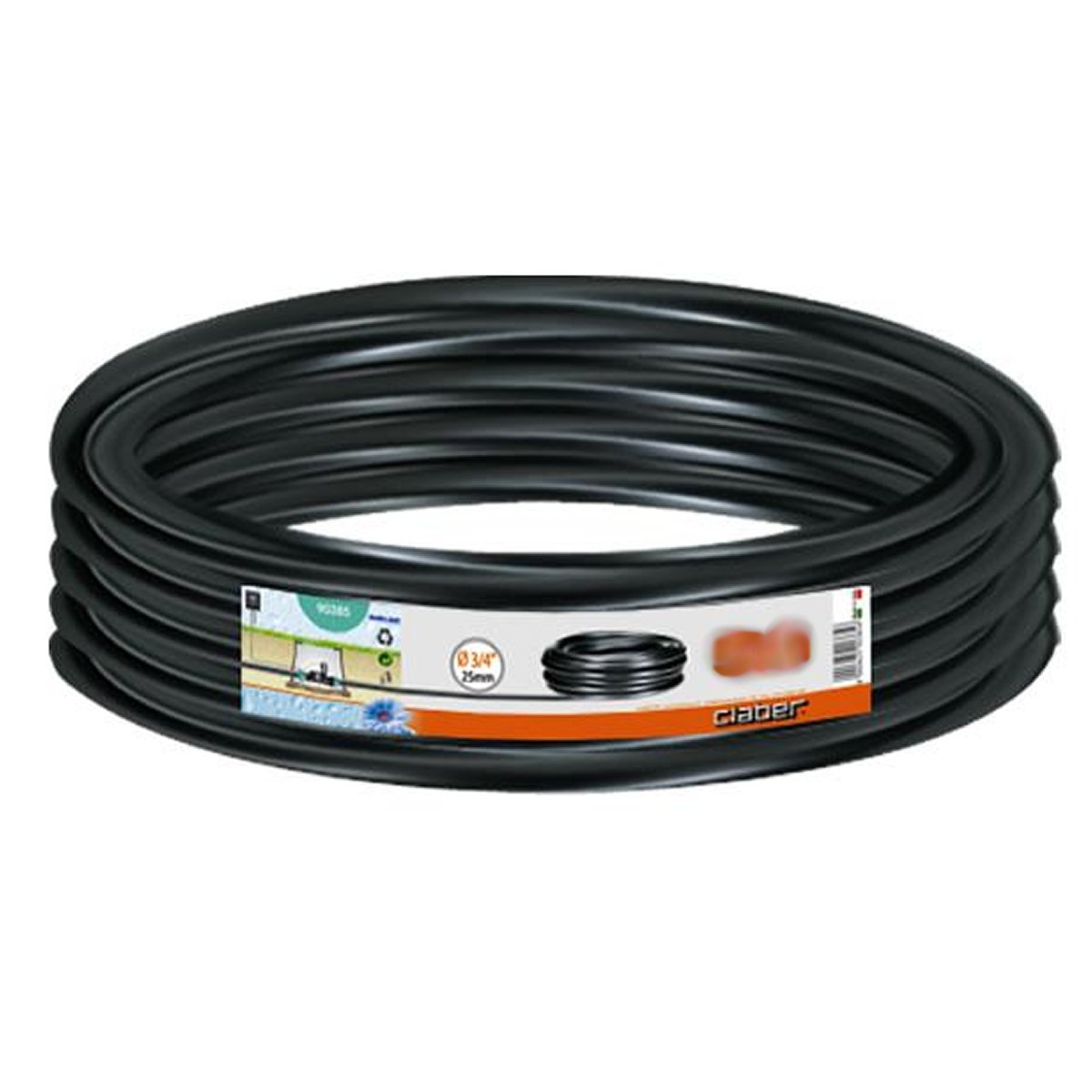 Claber 87337 Tubo, Nero/Arancione/Grigio