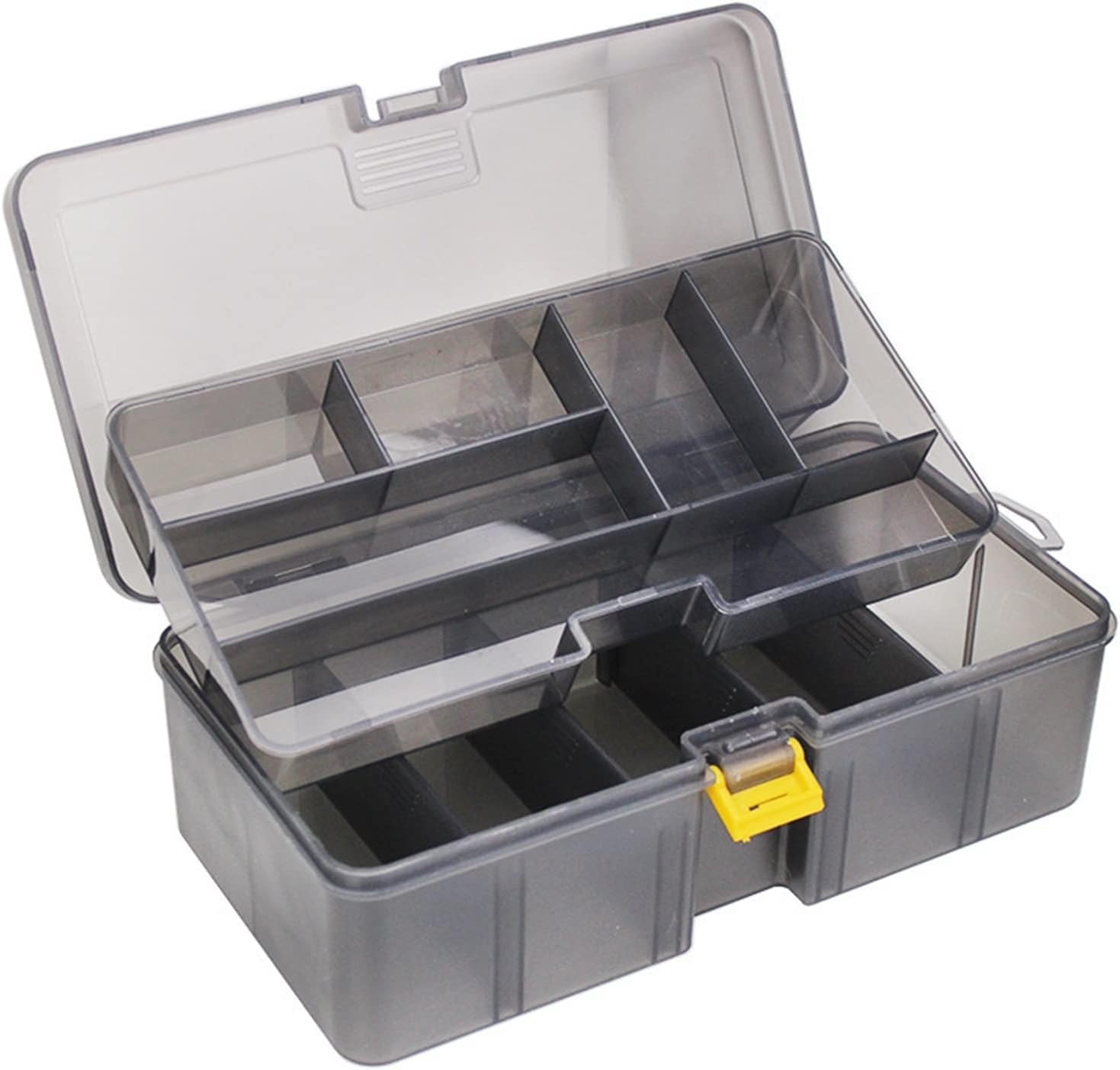 SHODHI Tool Box Tackle Box Bait Storage 10 Compartments Double Sided Out Box Container Bait Gear