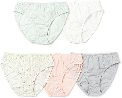 JAJU - Ropa interior para mujer, 100% algodón, diseño de flores macizas de  jardín, 5 unidades, M : Ropa, Zapatos y Joyería - Amazon.com