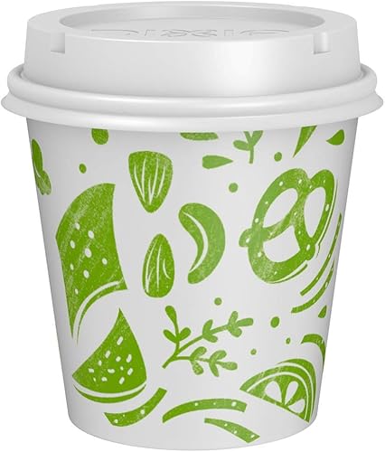 Vista 6 de Dixie To Go Snack Cups con tapas, tamaño de viaje de 10 onzas, 24 vasos de papel desechables