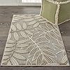 Nourison Aloha IndoorOutdoor Natural 28 x 4 Area Rug Easy Cleaning Non Shedding Bed Room Living Room Dining Room Backyard Deck Patio 3×4