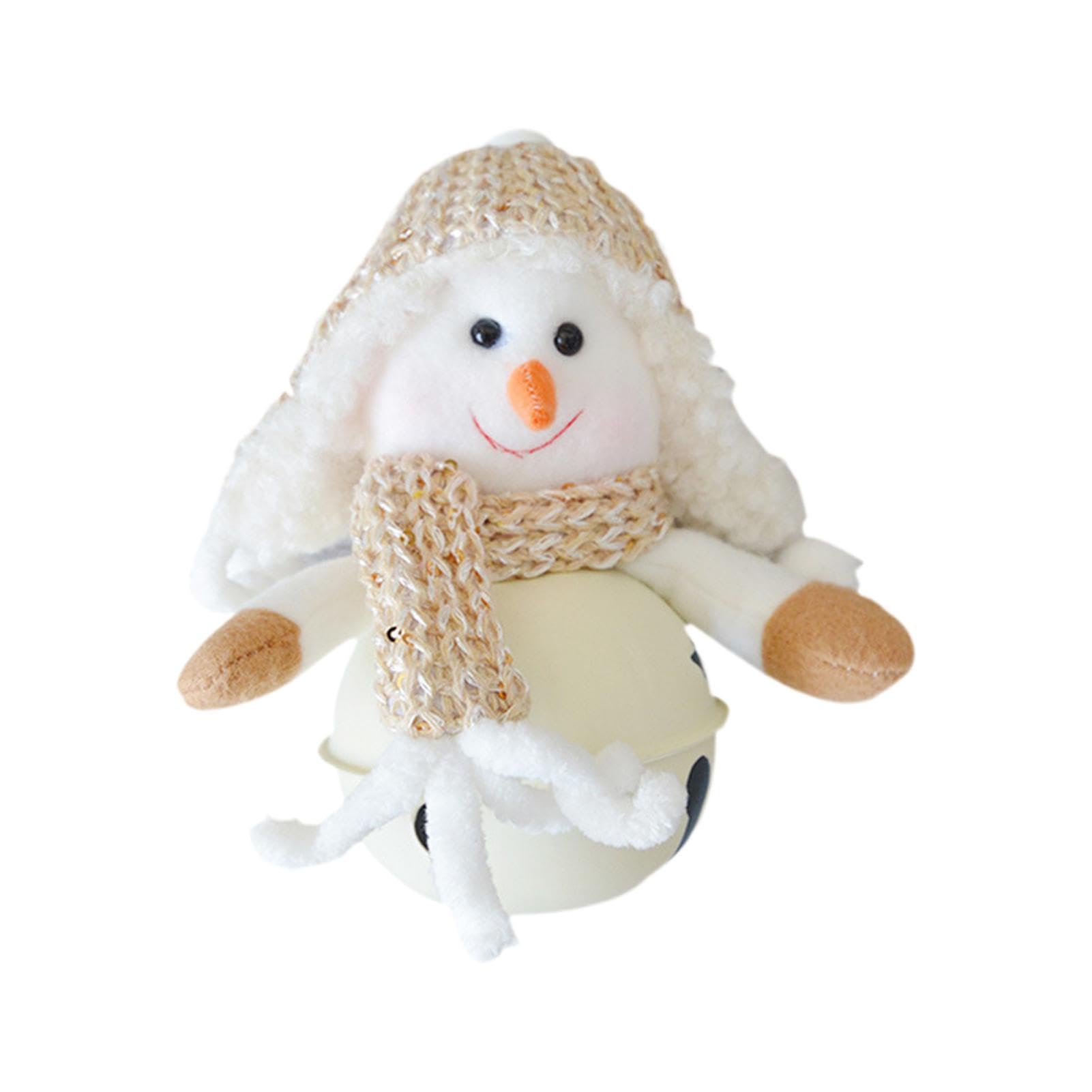 Design Festif de Noël Pendentif Cloche en Peluche pour Portes de Maison
