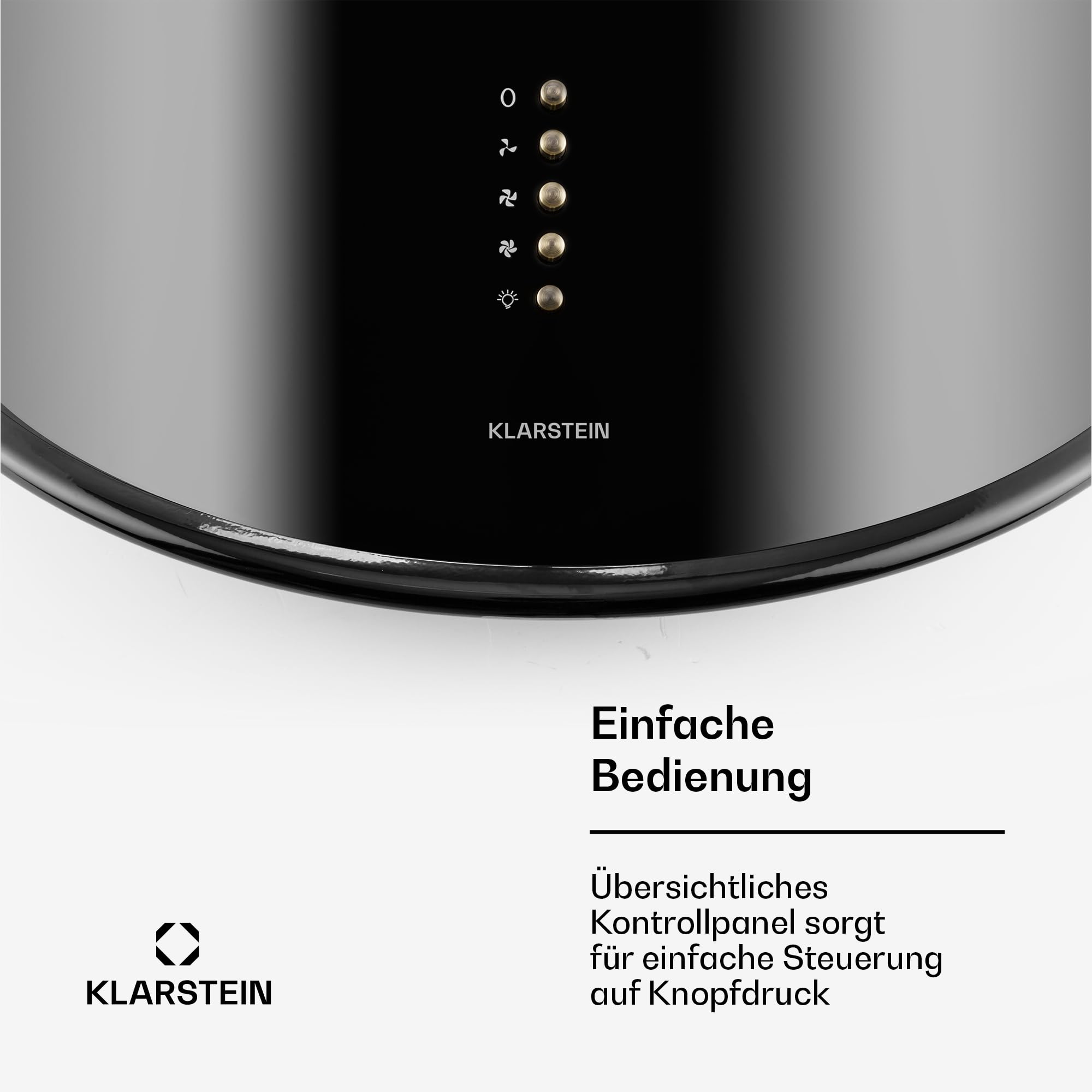 Klarstein Lumio Neo Retro Dunstabzugshaube 60 cm Abluft/Umluft 610 m³/h Edelstahl schwarz