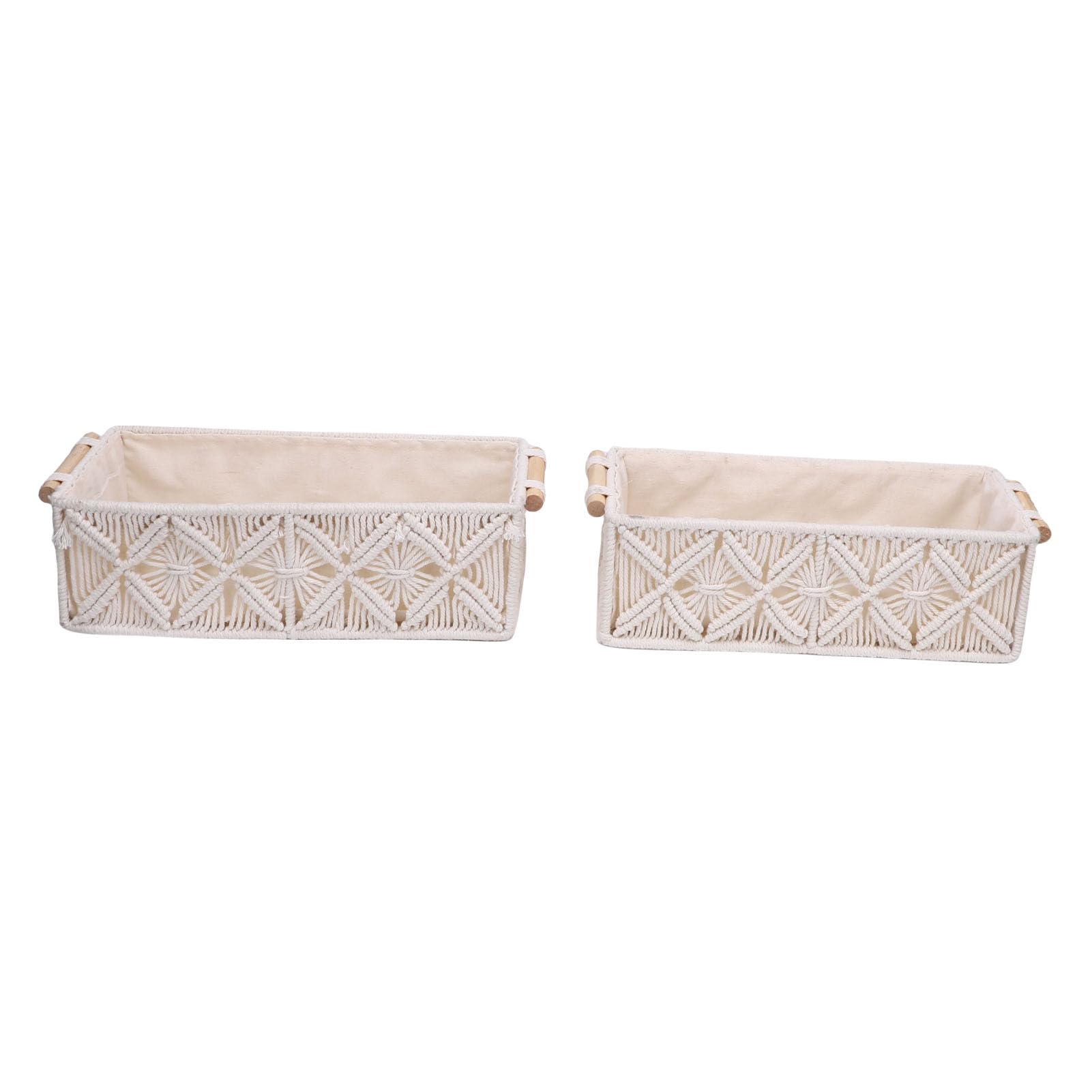 Panier de rangement en corde de coton Tissting x2 pour organisation maison