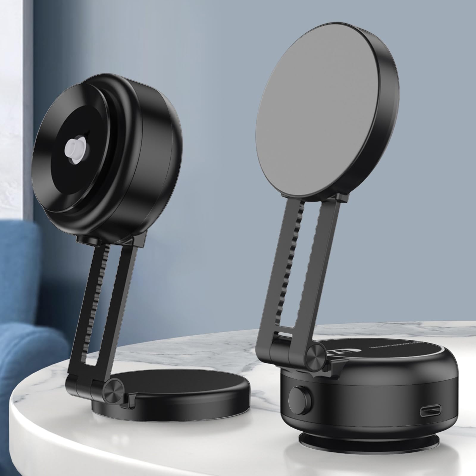 Supporto portatile sicuro per auto con aspirazione a vuoto per navigazione, videochiamate, guida sicura, supporto per smartphone