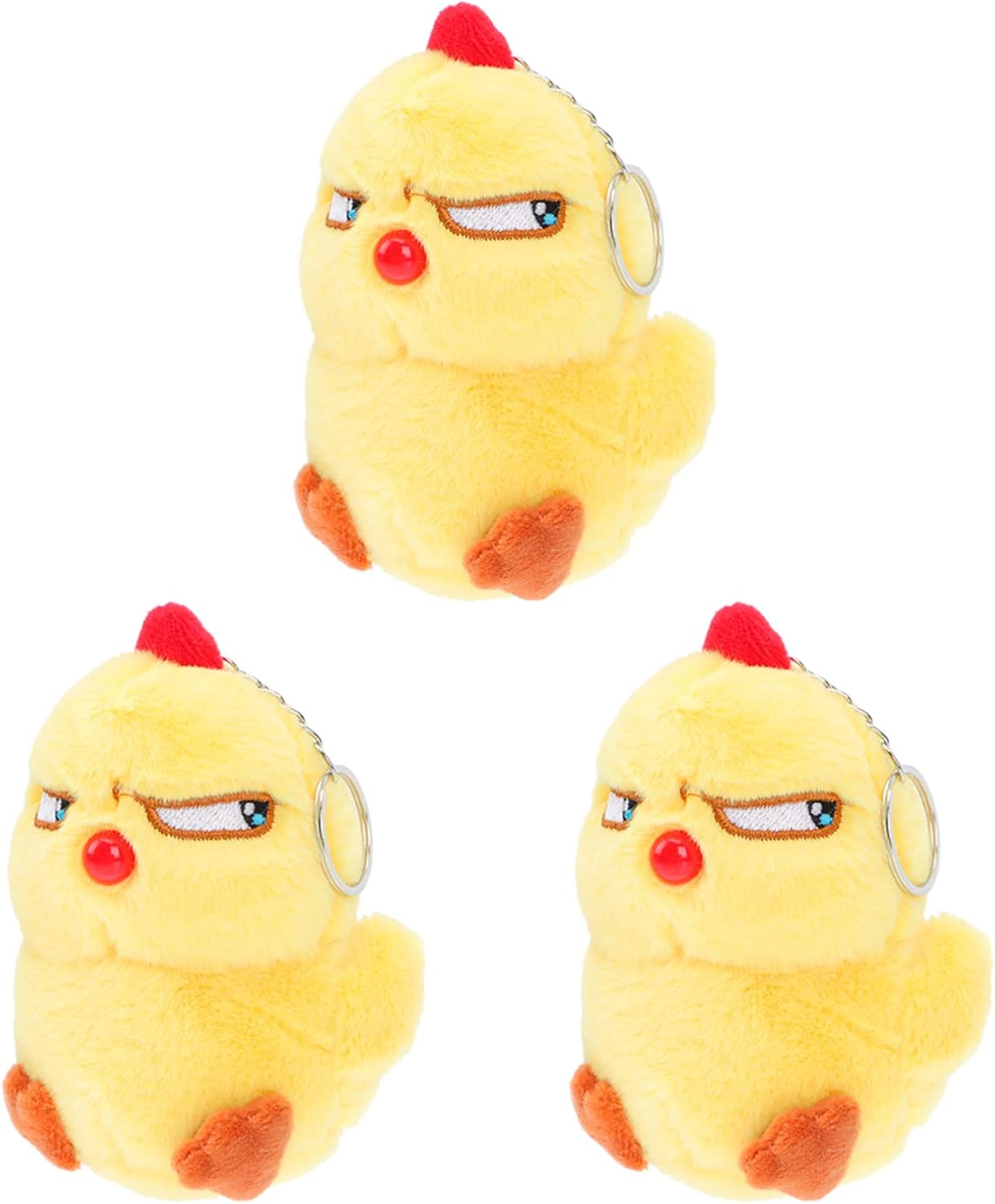 Vorcool かわいいキーホルダー ぬいぐるみ ひな鳥 3個セット 12cm リング 車 バッグ Vorcool かわいいキーホルダー ぬいぐるみ ひな鳥 3個セット 12cm リング 車 バッグ