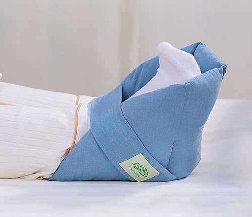 Miniatura 6 de Cojín protector de talón, almohada acolchada para pies para aliviar úlceras por presión, llagas y úlceras, bota de almohada de talón con relleno