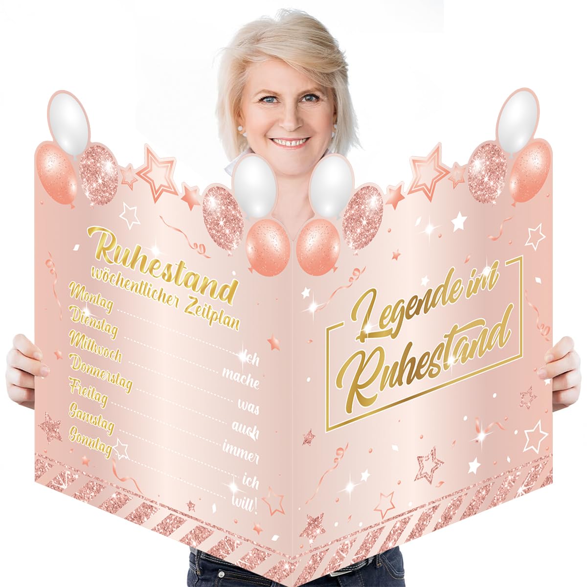 Tarjeta Jubilacion NQEUEPN Tarjeta Despedida, 44x28cm Tarjeta De Despedida  Divertida Con Sobre Papel Kraft Tarjeta De Jubilación Tarjeta De Buena  Suerte Tarjeta De Felicitación Para Mujer Y Hombre (Estilo A Tarjeta  Felicitacion, image size:1200x1200