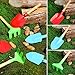 Liliful 40 Pcs Kids Gardening Tools 10 Garden Rake 10 Garden Shovel 10 Garden Trowel 10 Green Tote Bags Metal Garden Tools with Wooden Handle Beach Sandbox Toy for Planting Loosening Digging
