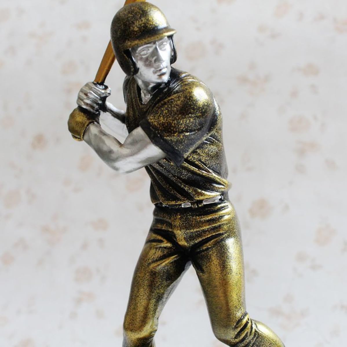 Veemoon Adorno de Resina de Jugador de Béisbol Creativo para Dormitorio