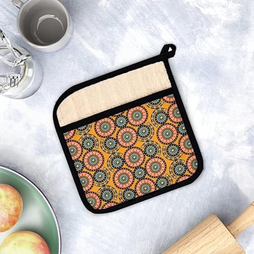 Yellow African Pot Holder With Pocket #TOP29
