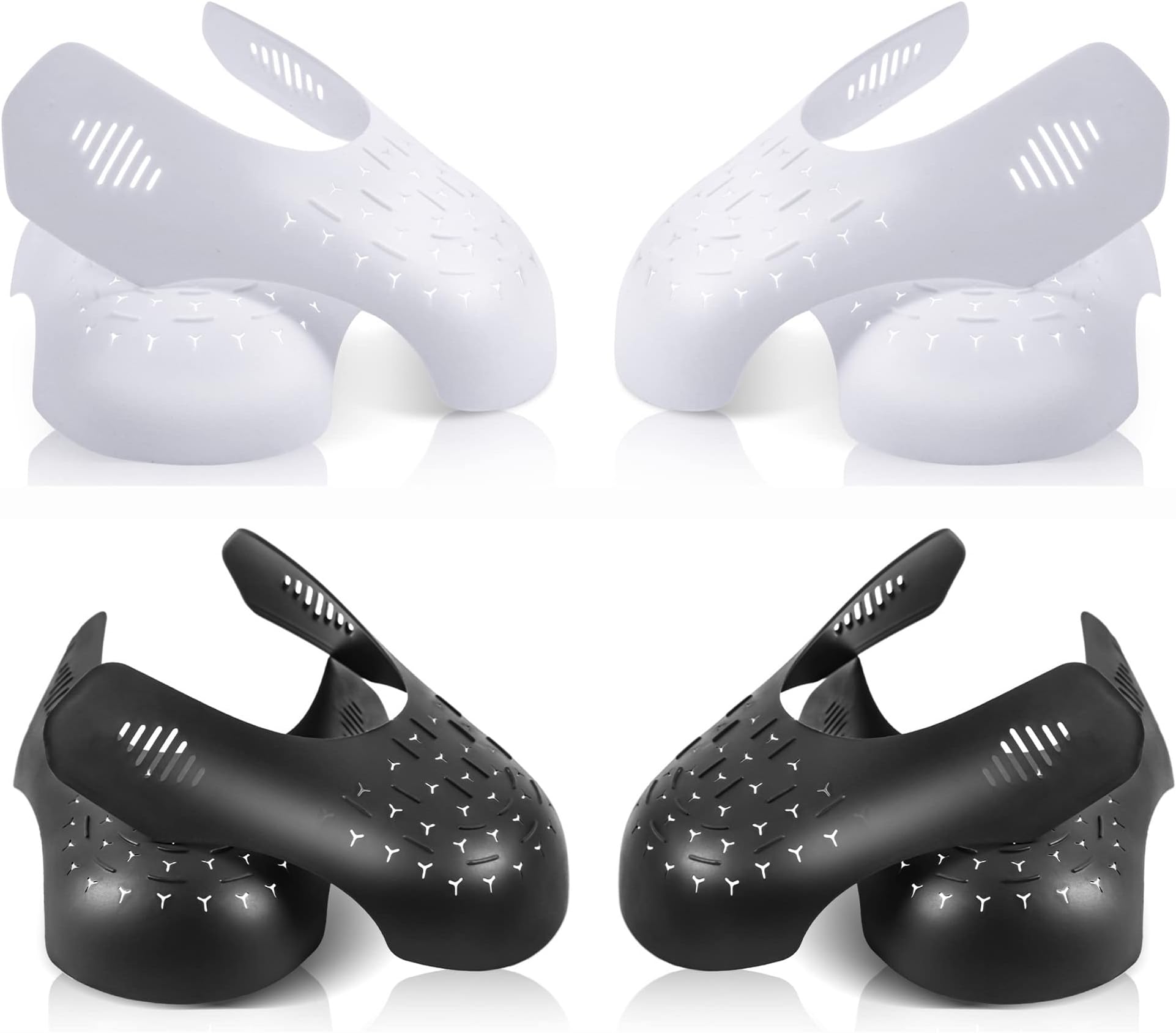 Comfowner 4 Pairs Shoe Crease Stoppers, Anti-Crease Protectors, Toe Box Crease Guards for Men, US Size 7-12