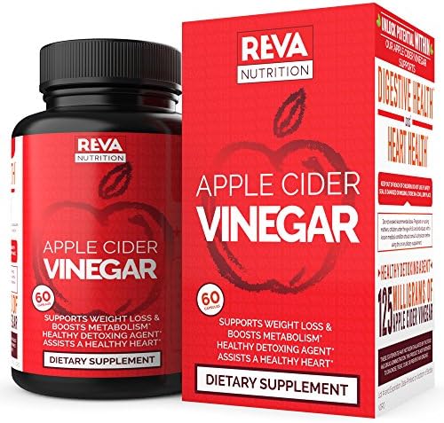 Maximum Strength Apple Cider Vinegar Pills - 1250mg Servings - Weight Loss, Detox, Healthy Heart Support, 1250mg Servings, Digestion & Cleanse Non-GMO