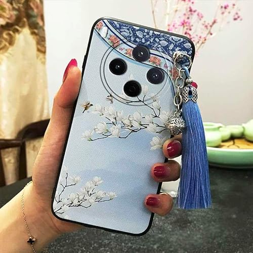 Phone Case Compatible with VIVO Y500 Pro China, Protective Anti-knock Bell Anti-dust Silicone Durable TPU Dirt-resistant Back Co