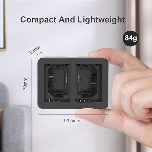 Miniatura 3 de CR2 Air - Juego de cargador de batería para cámara de doble canal con aplicación - NP-FZ100, NP-FW50, NP-BX1 - Entrada tipo C - Compatible con Sony