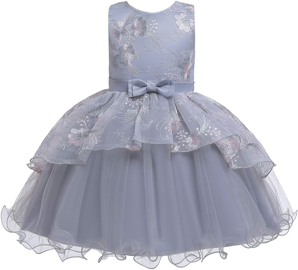 Baby Girl Sleeveless Princess Dress Bow Baby Lace Dress