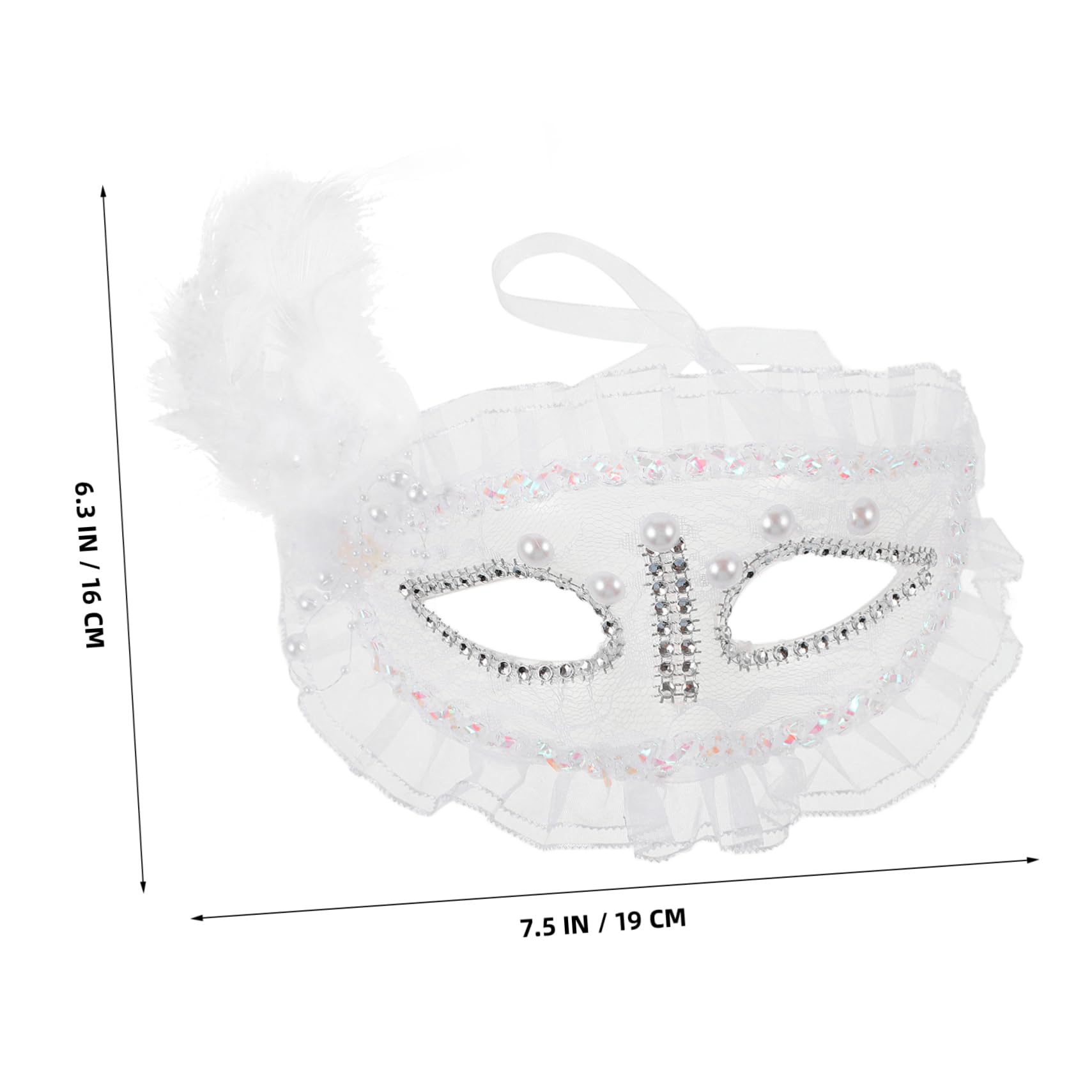 Healeved 3 Pezzi Maschera Halloween con Decorazioni e Maschera per Cosplay e Adatta per Balli e Speciali