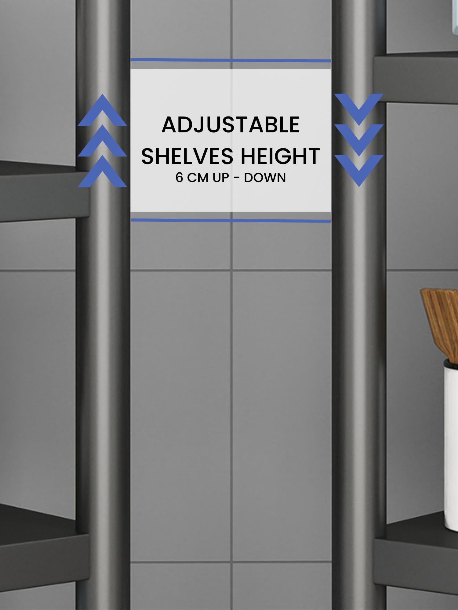 MAGIC SELECT Estantería para Almacenaje, Repisa Modular Multiusos, Estante con Ruedas, Estantería de Pie, Mueble para Cocina, Baño, Habitación, Salón con 4 Baldas de Almacenamiento. (120x40x27cm)
